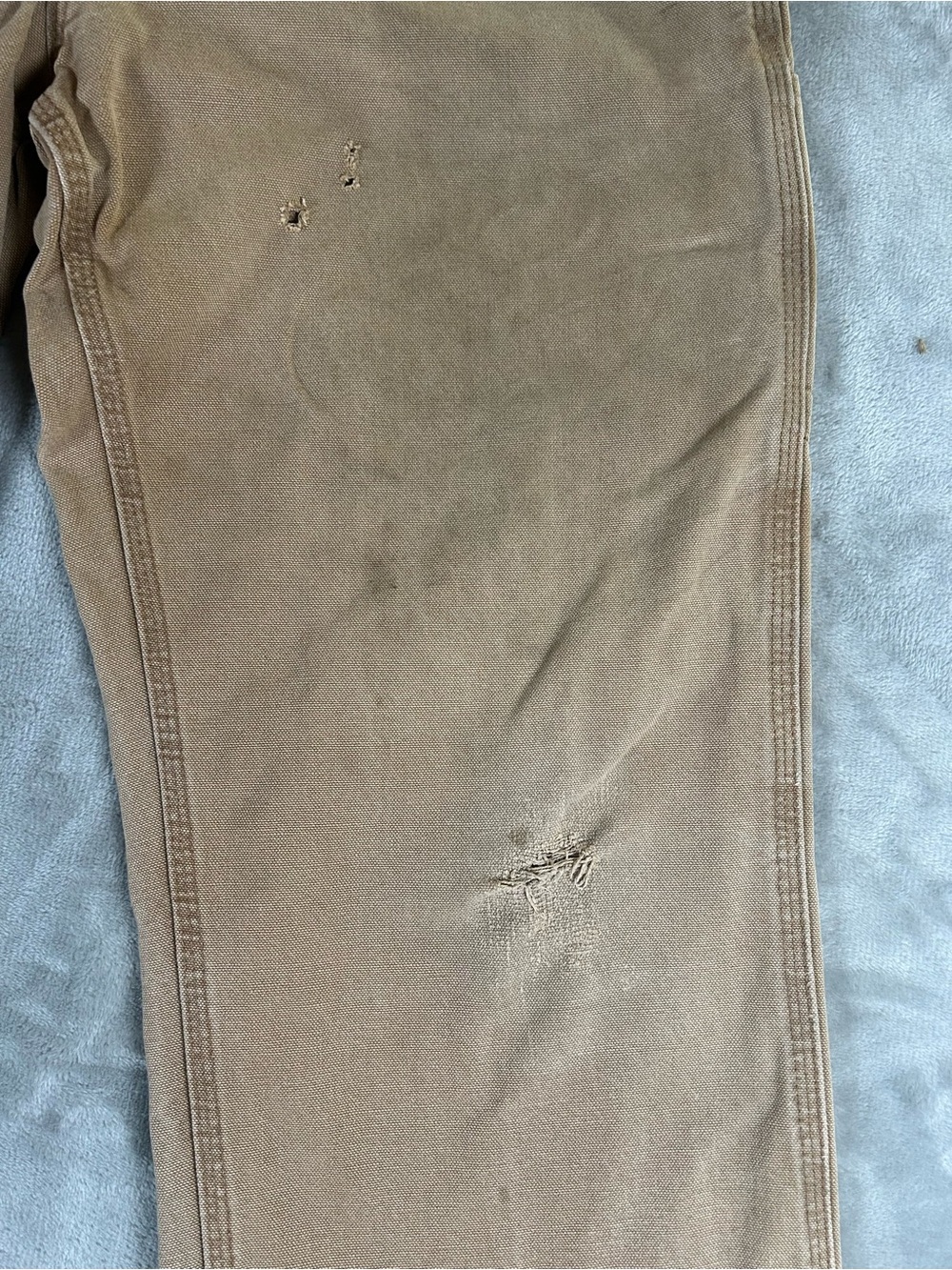 Carhartt Men's Classic the loose original fit Straight Work Pants - Brown - Picture 7 of 10